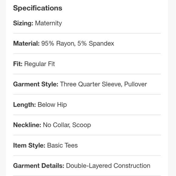 ISABEL MATERNITY BY INGRID Nursing Friendly 3/4 Sleeve Gray Womens Size M - Picture 8 of 8